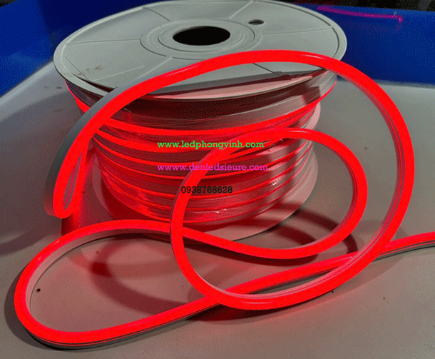 DÂY NEON DẺO 8MM 12V ĐỎ ,NEON UỐN CHỮ