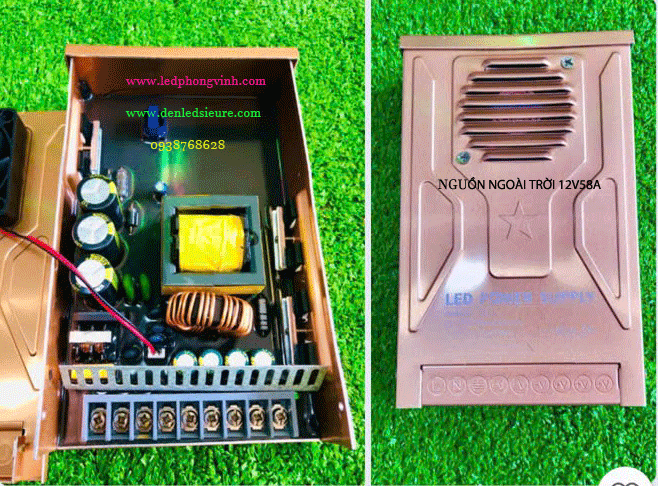 NGUỒN NGOÀI TRỜI 12V58A GOLD ĐỔ KEO CHỐNG NƯỚC